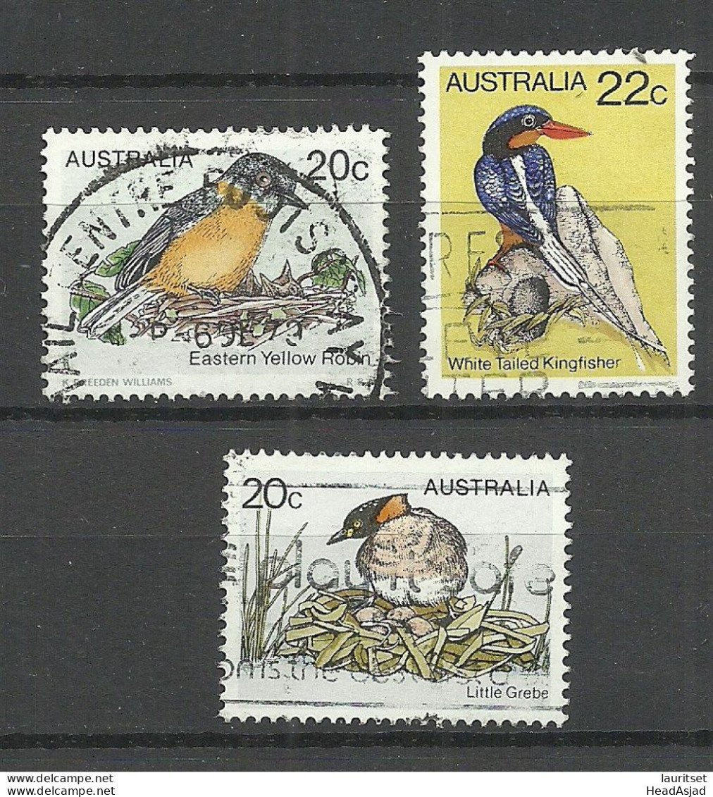 AUSTRALIA Birds Vögel, 3 Stamps, O - Autres & Non Classés