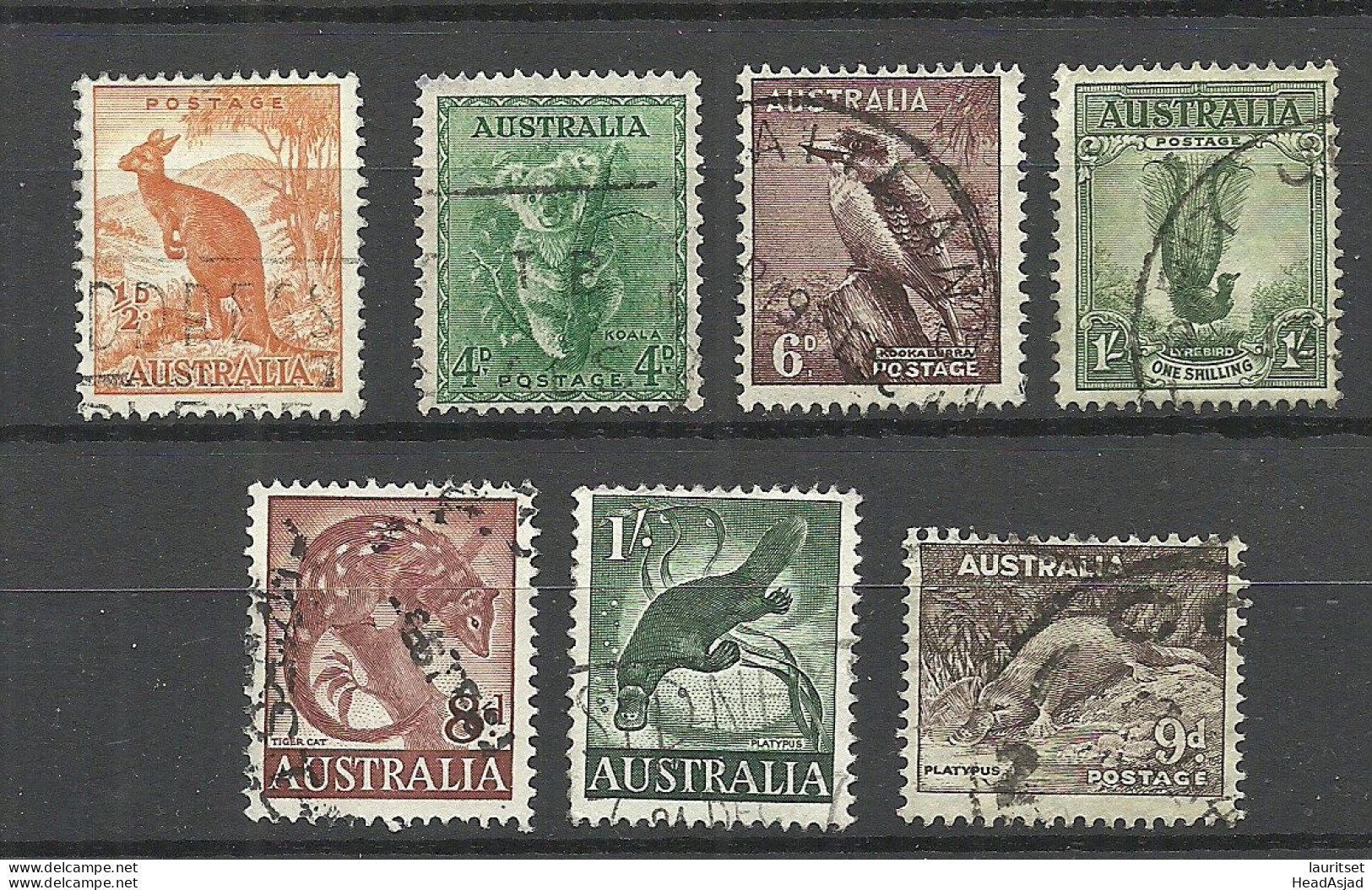 Australia Birds & Animals, 7 Stamps, O - Autres & Non Classés