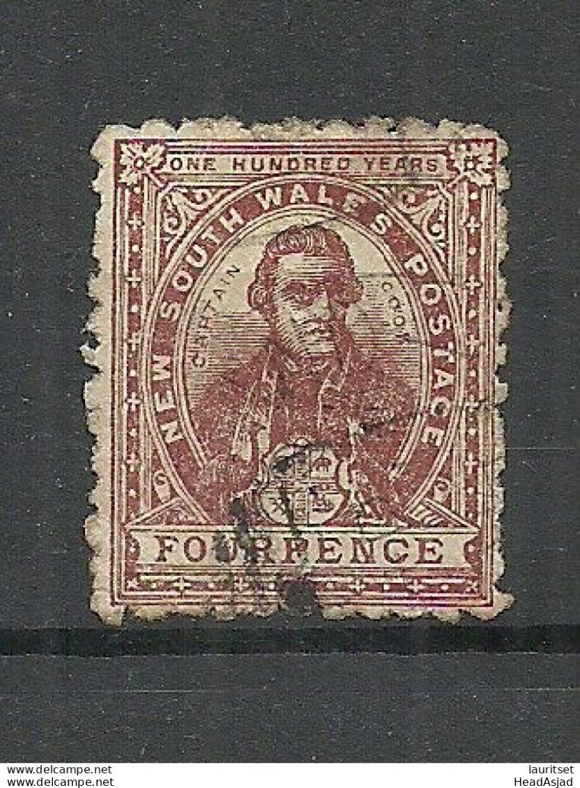 NEW SOUTH WALES AUSTRALIA 1888 Michel 4 O James Cook - Used Stamps