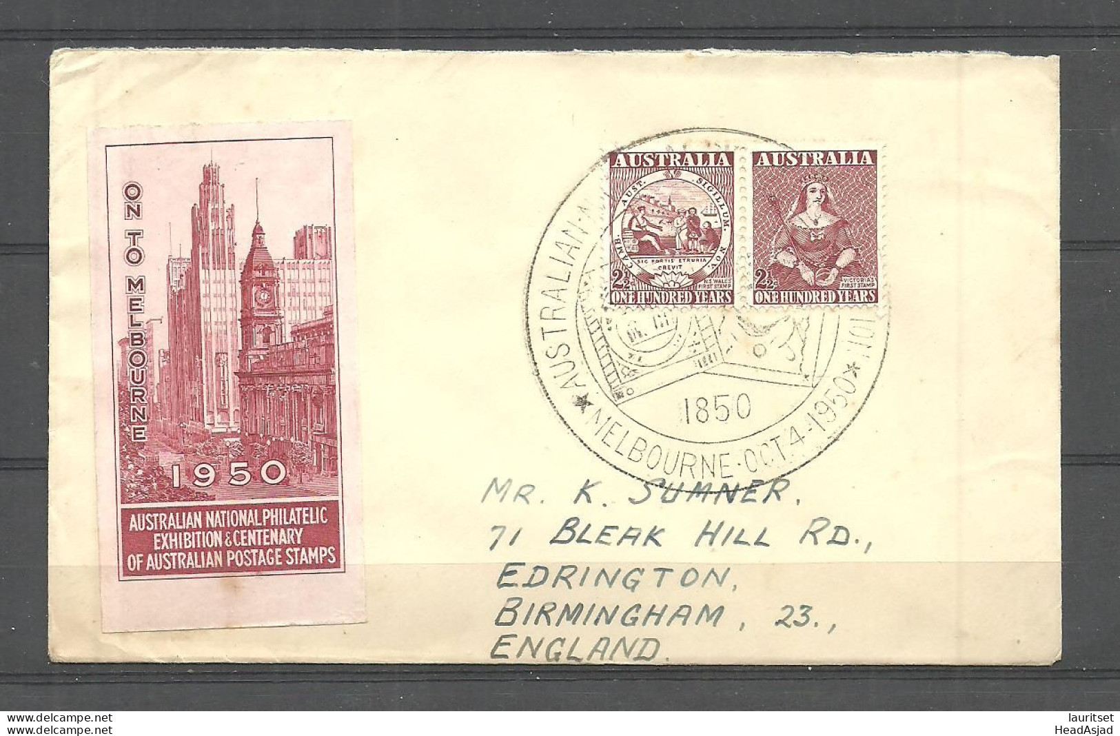 AUSTRALIA 1950 Michel 207 - 208 FDC - Ersttagsbelege (FDC)