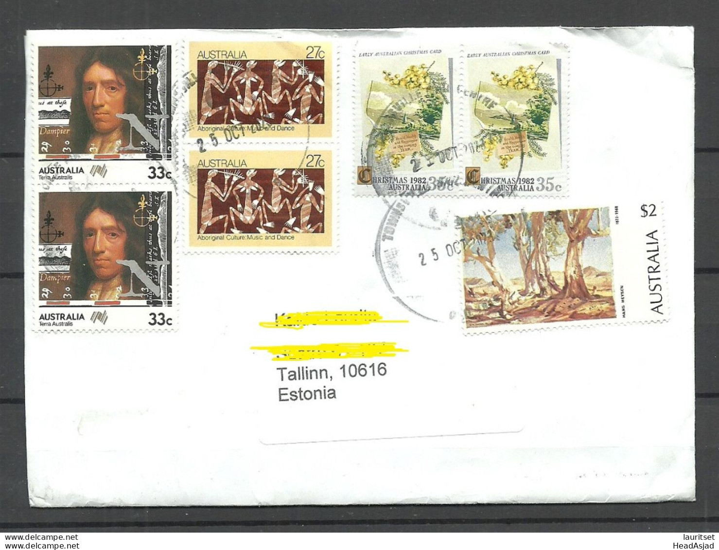 AUSTRALIA 2023 Cover To Estonia With Many Interesting Stamps - Brieven En Documenten