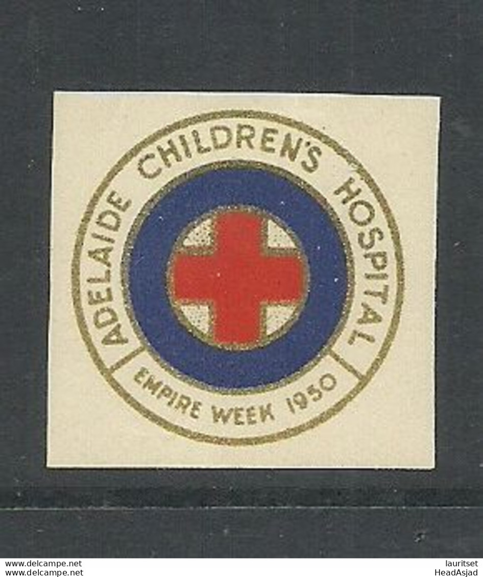 AUSTRALIA 1950 Adelaide Childrens Hospital Red Cross Roter Kreuz Vignette Poster Stamp Charity * - Rotes Kreuz