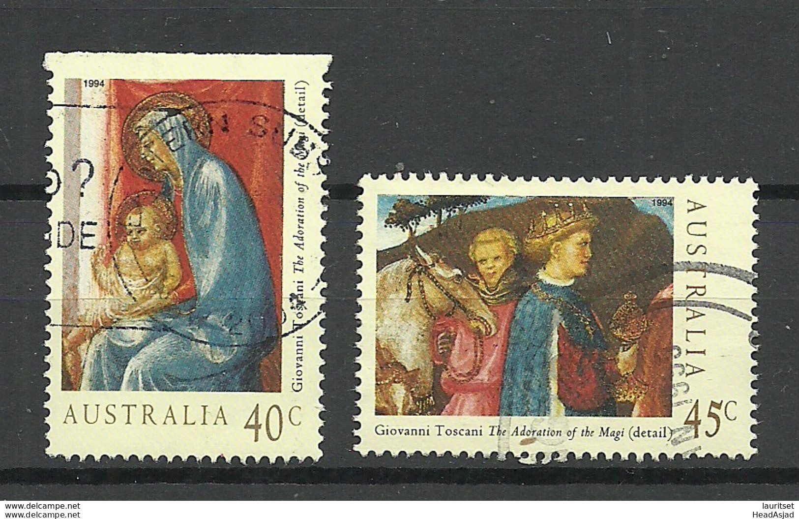 AUSTRALIA 1994 Michel 1435 - 1436 Weihnachten Christmas O - Weihnachten