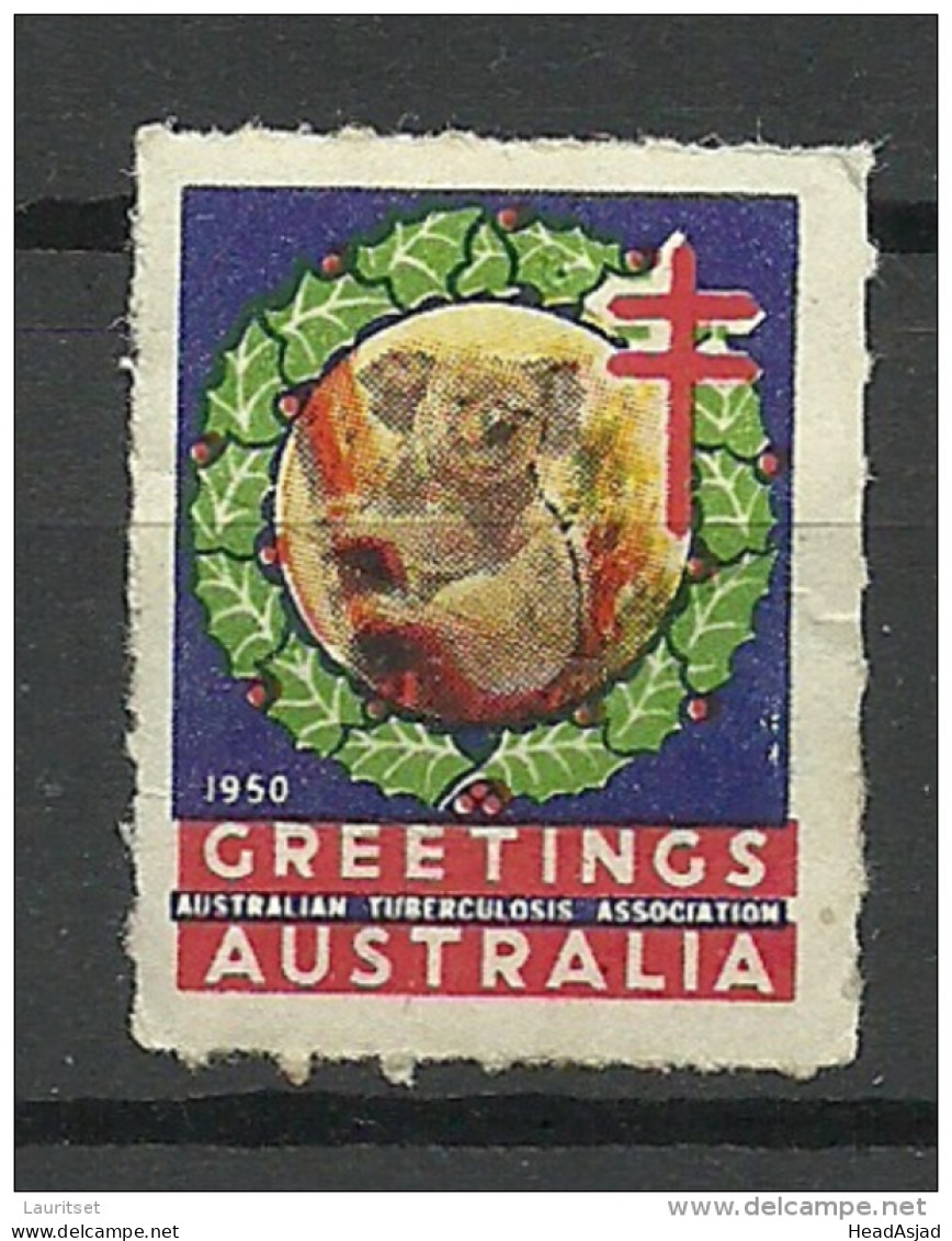 AUSTRALIA 1950 Weihnachten Christmas Tuberculosis Koala - Noël
