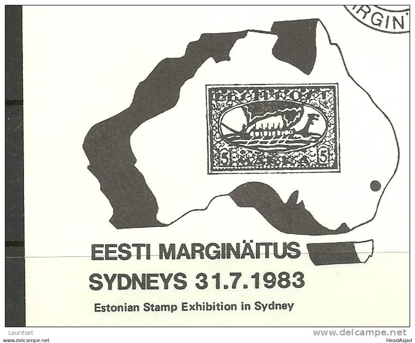 ESTLAND ESTONIA Australia Special Cover Philatelic Exhibition In Syney 1983 - Estonie