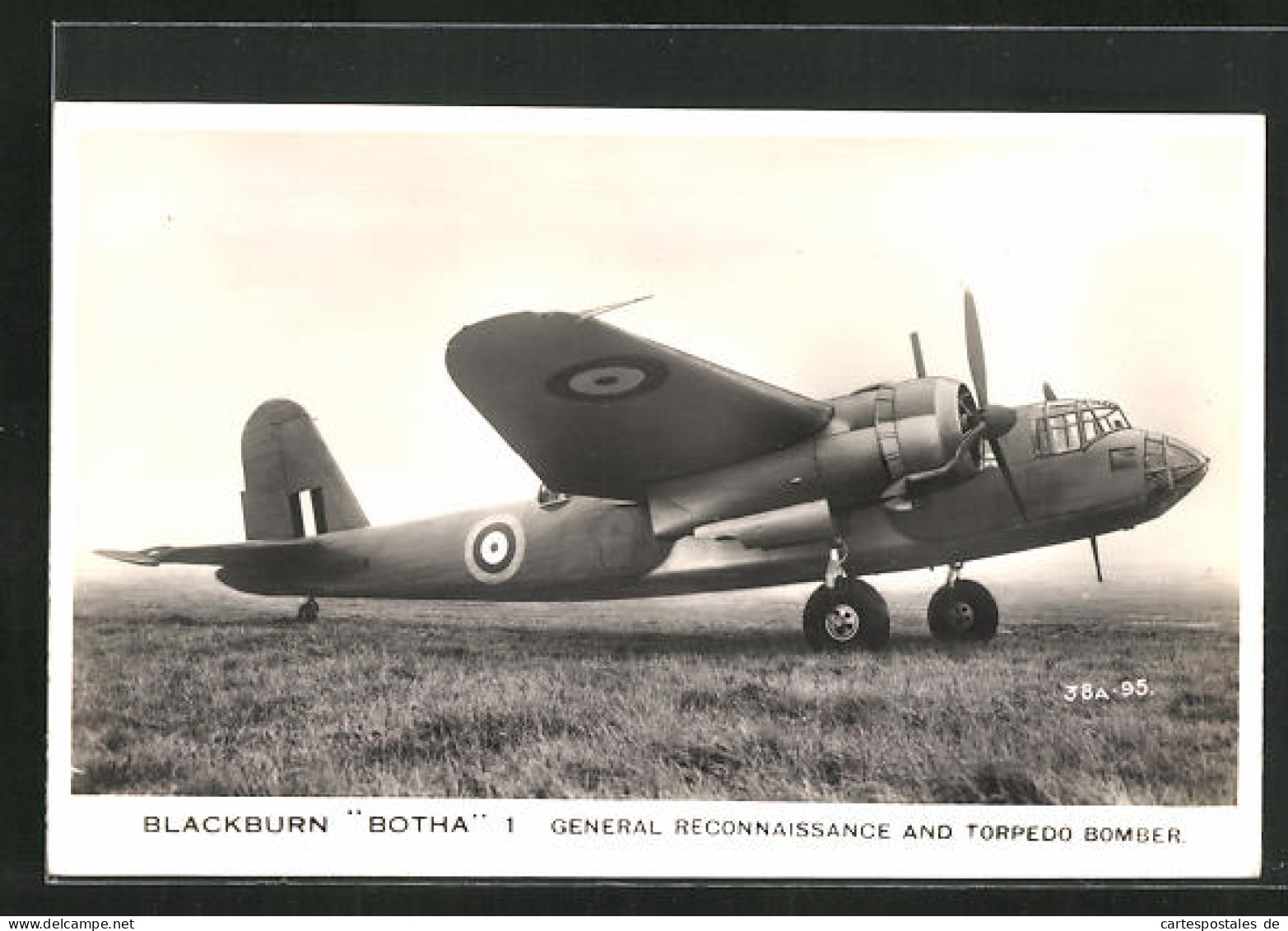 AK Flugzeug, Blackburn Botha 1 General Reconnaissance And Torpedo Bomber  - 1939-1945: 2ème Guerre