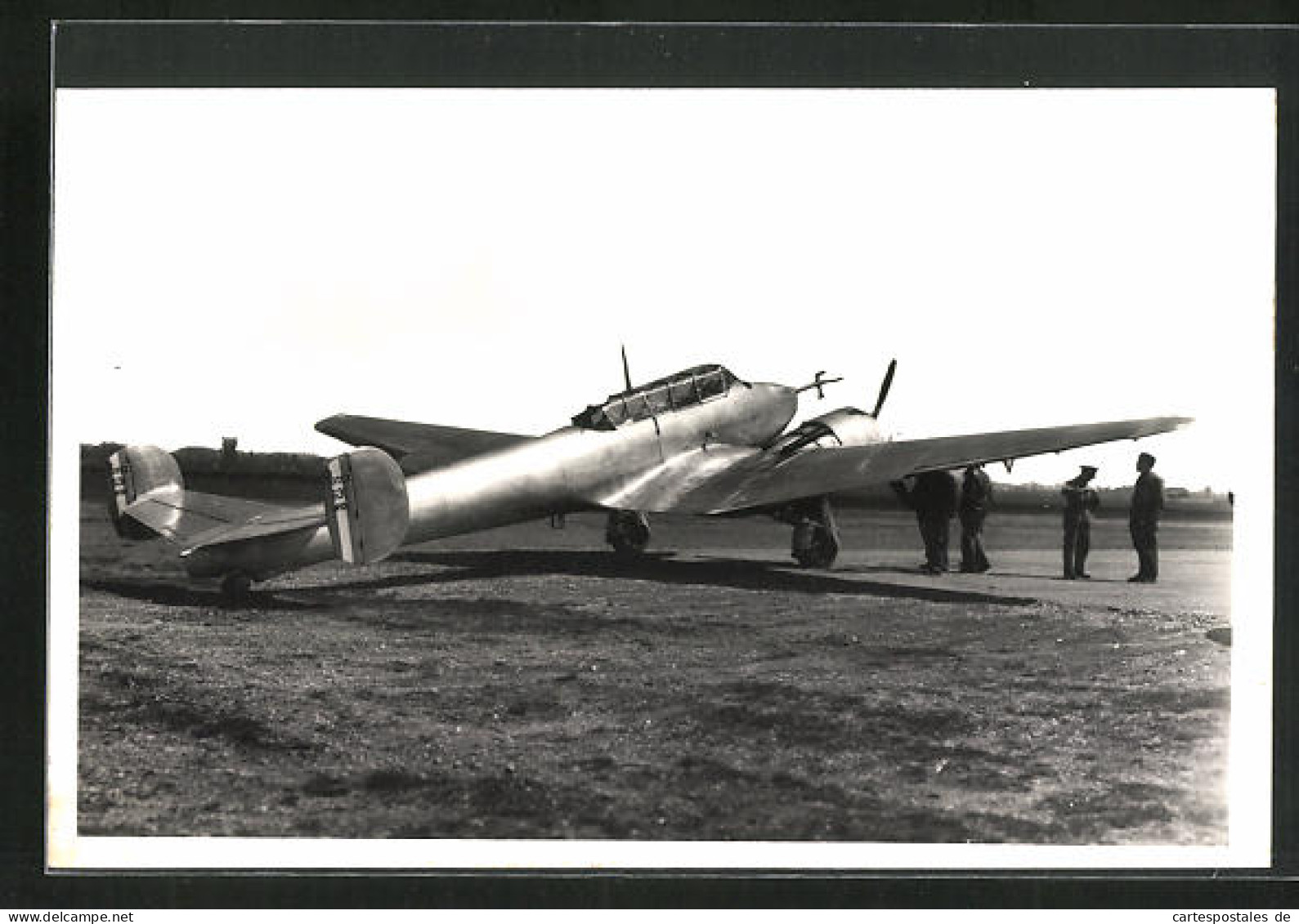 AK Soldaten Und Flugzeug Potez Auf Dem Landeplatz  - 1939-1945: 2nd War