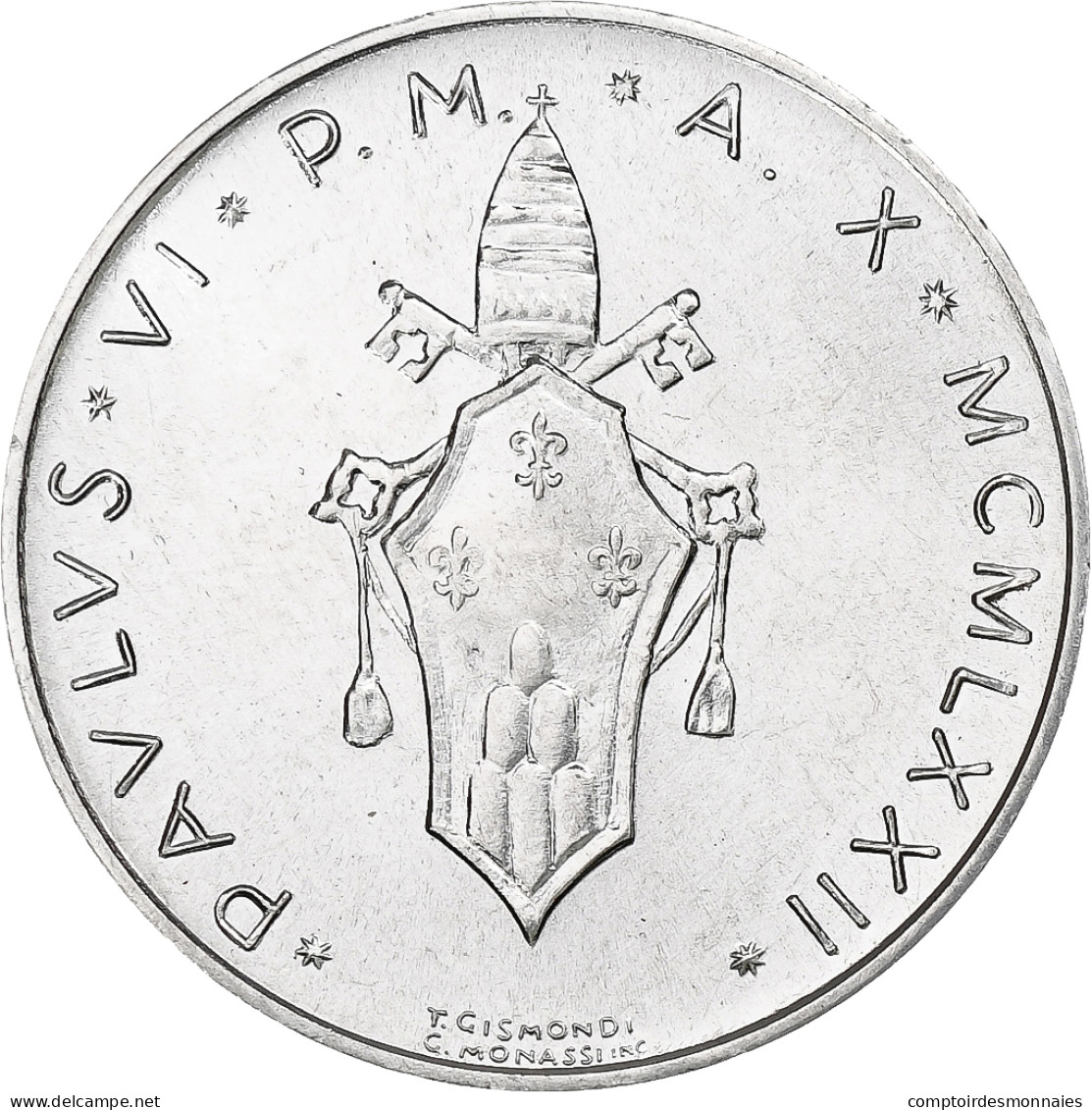 Vatican, Paul VI, 10 Lire, 1972 (Anno X), Rome, Aluminium, SPL+, KM:119 - Vaticaanstad