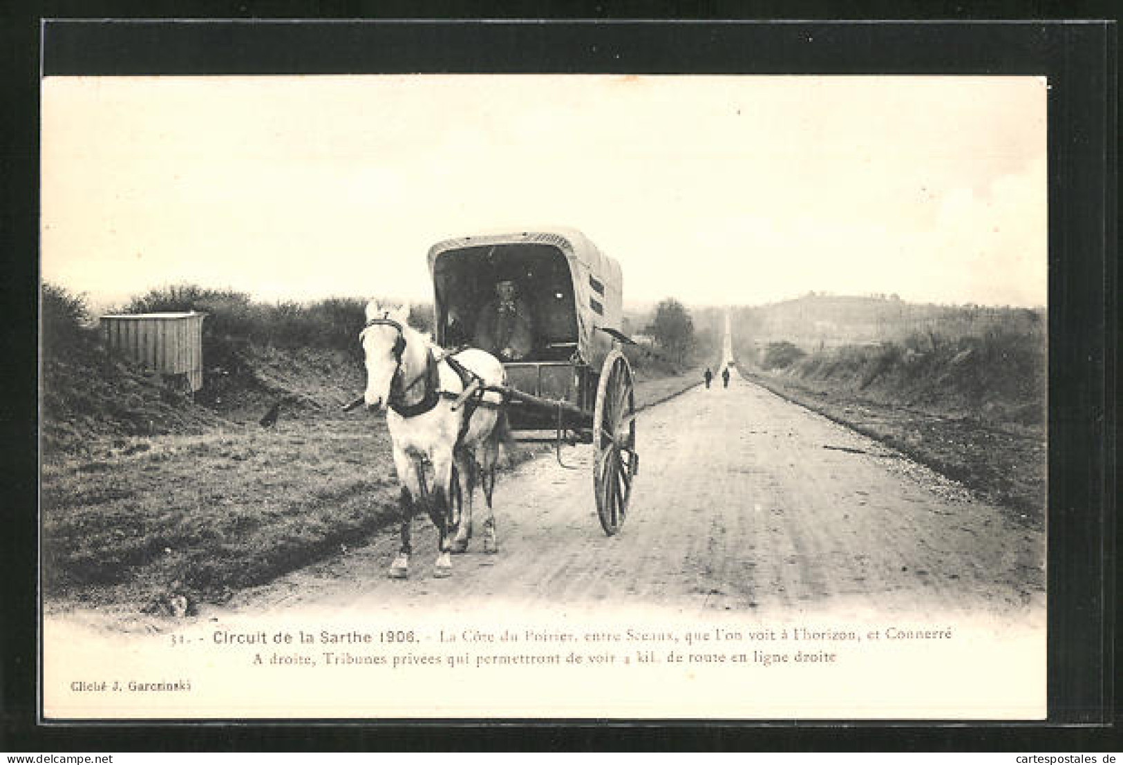 AK Circuit De La Sarthe 1906, La Cote Du Porier, Autorennen  - Sonstige & Ohne Zuordnung