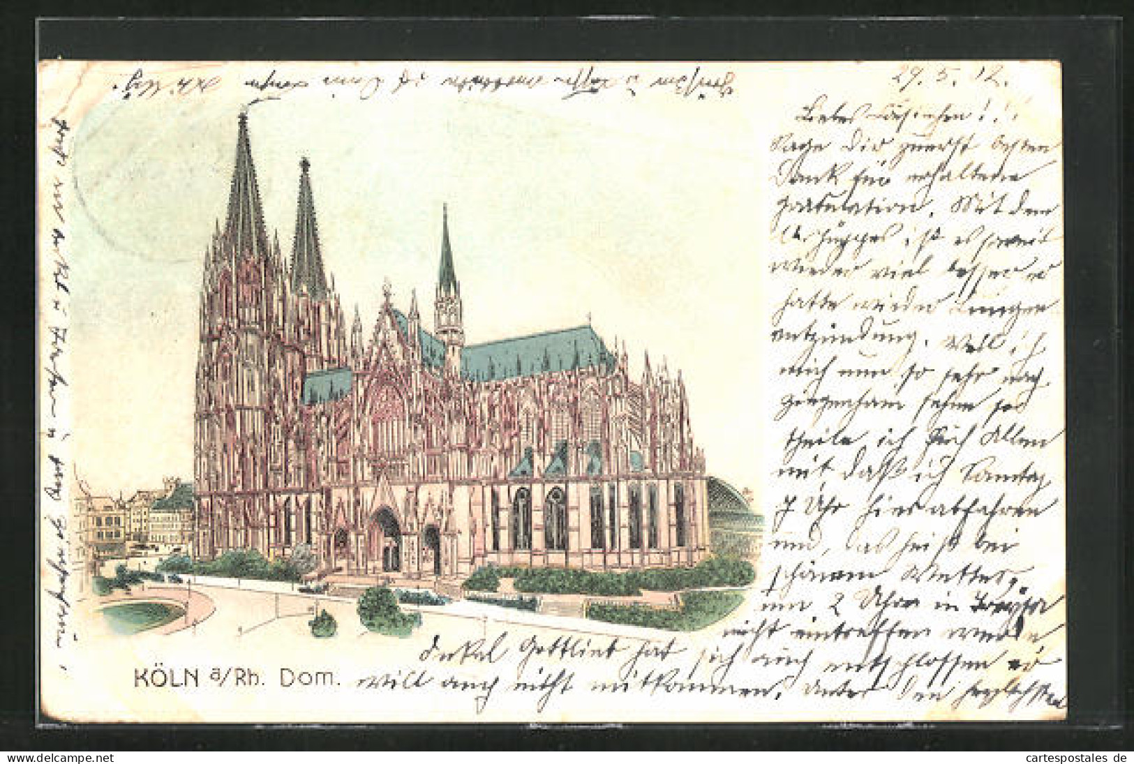 Lithographie Köln A /Rh., Dom  - Koeln