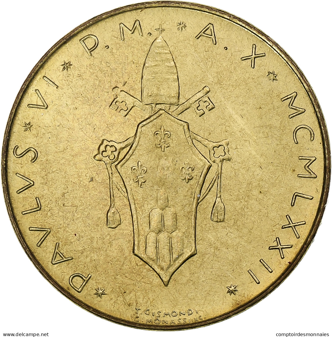 Vatican, Paul VI, 20 Lire, 1972 (Anno X), Rome, Bronze-Aluminium, SPL+, KM:120 - Vaticaanstad