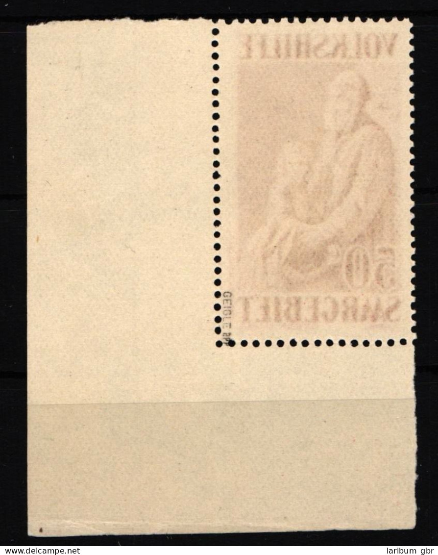 Saargebiet 129 Postfrisch Als Bogenecke, Geprüft Geilgle BPP #JF921 - Memel (Klaïpeda) 1923