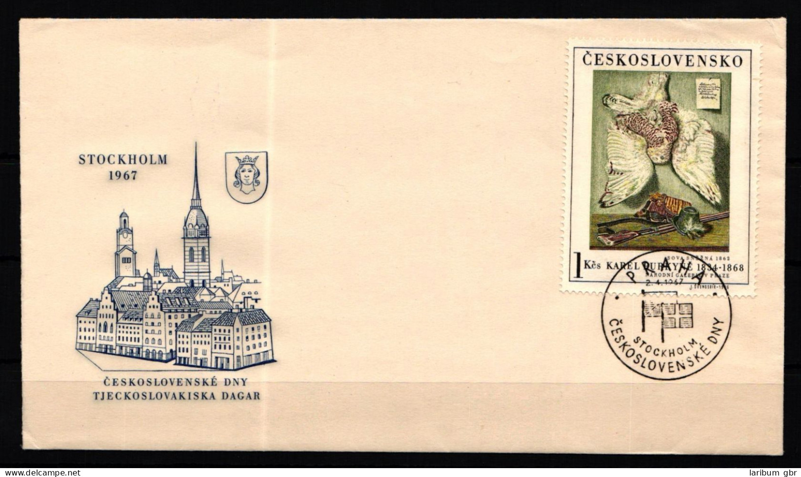 Tschechoslowakei 1670 Gestempelt Auf Brief, Eulen #KJ379 - Autres & Non Classés