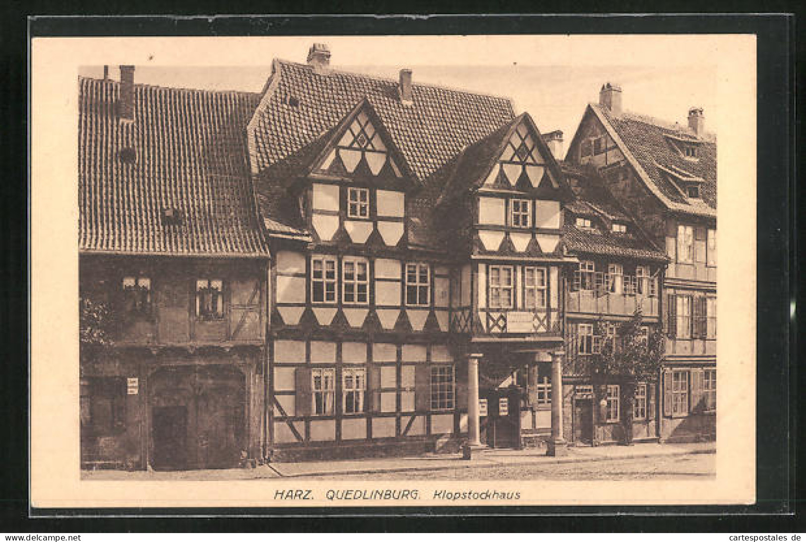 AK Quedlinburg, Klopstockhaus In Der Altstadt  - Quedlinburg