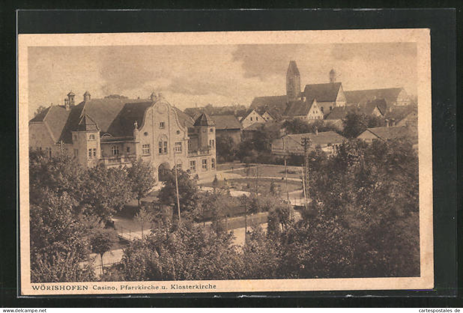 AK Wörishofen, Casino, Pfarrkirche Und Klosterkirche  - Bad Wörishofen