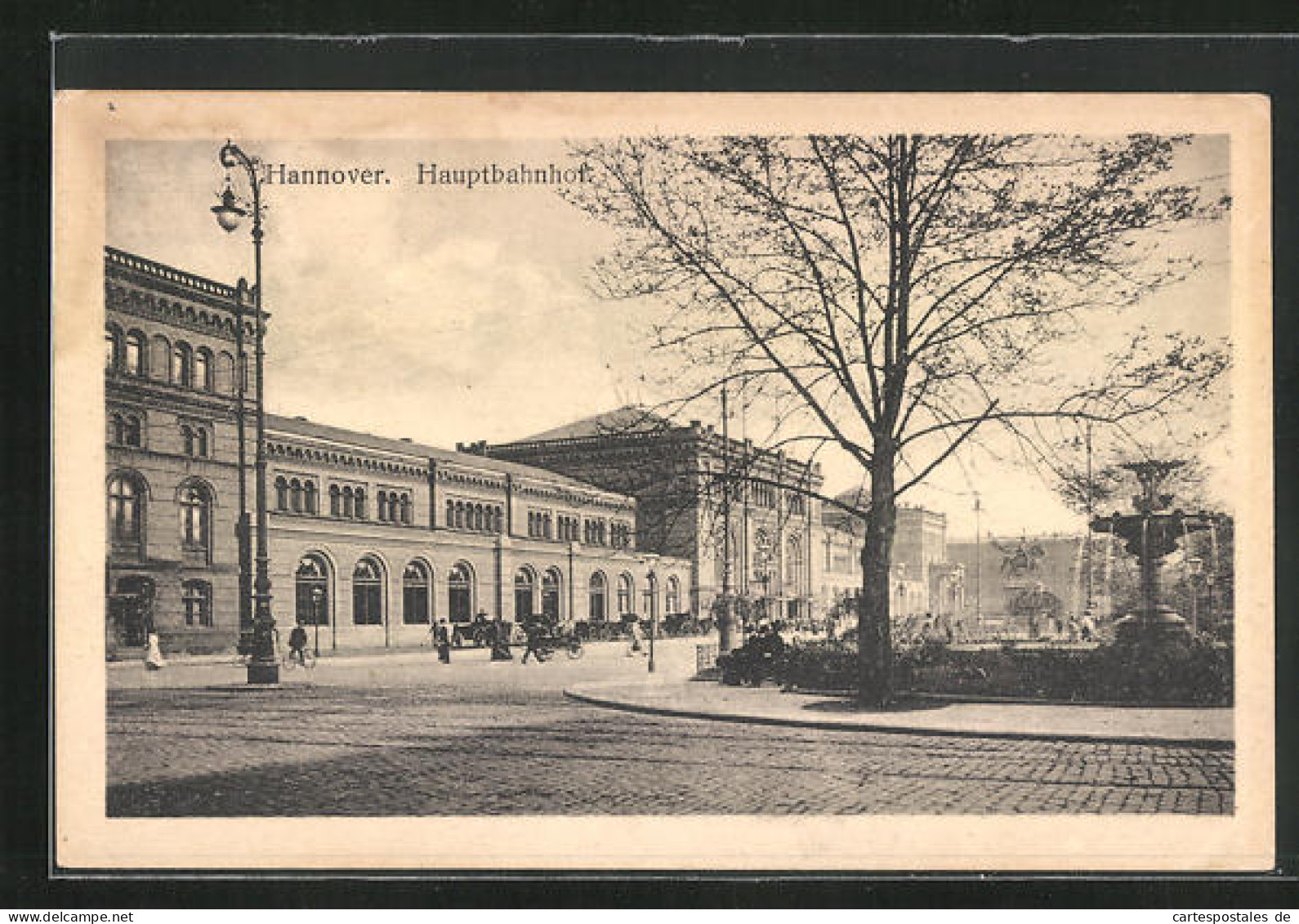 AK Hannover, Hauptbahnhof, Springbrunnen  - Hannover