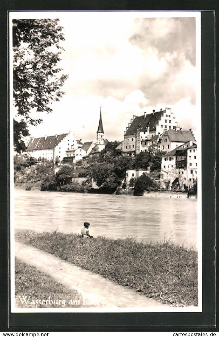 AK Wasserburg /Inn, Ortsansicht Vom Fluss  - Wasserburg (Inn)