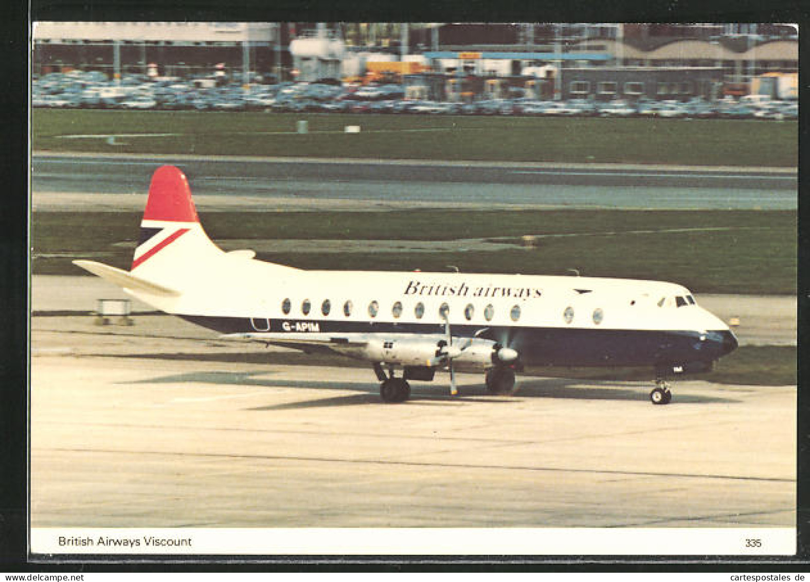 AK British Airways Viscount, Flugzeug Typ G-APIM  - 1946-....: Era Moderna