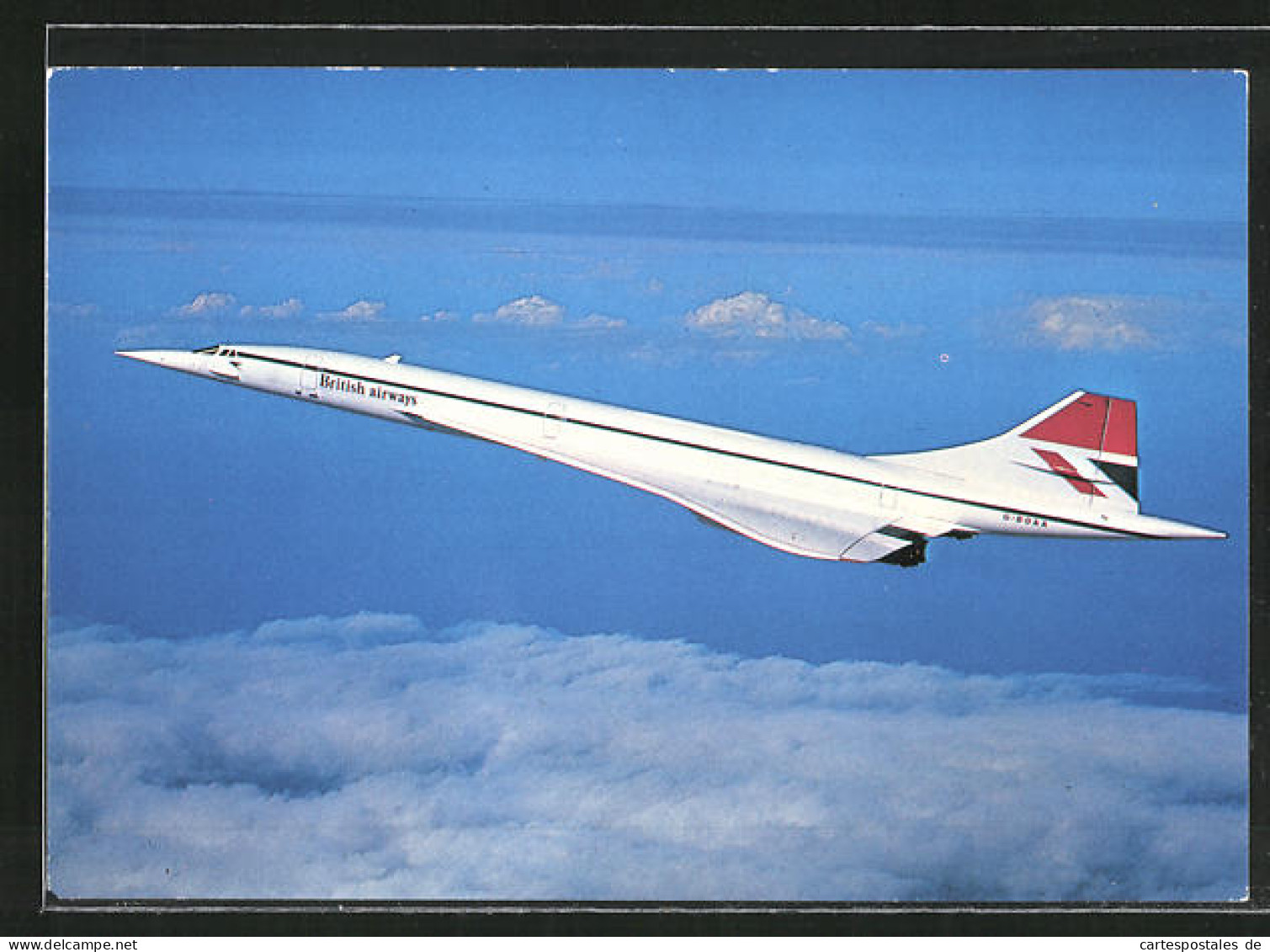 AK British Airways Concorde, Flugzeug Typ G-BOAA  - 1946-....: Era Moderna