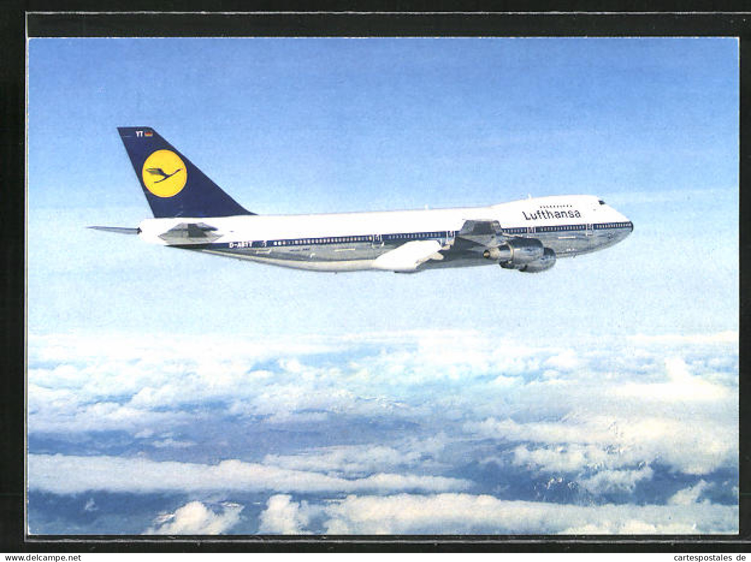 AK Flugzeug Vom Typ Boeing 747 Der Lufthansa  - 1946-....: Moderne