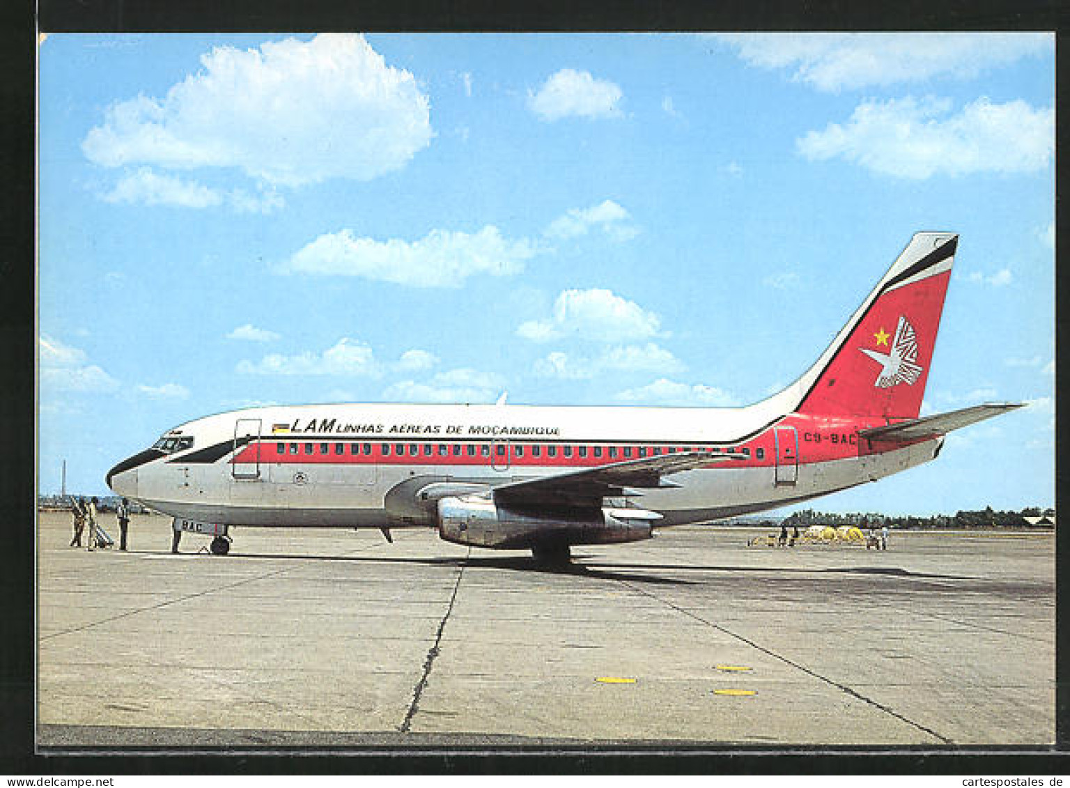 AK Flugzeug Vom Typ Boeing 737-2B1C, Linhas Aereas De Mocambique  - 1946-....: Era Moderna