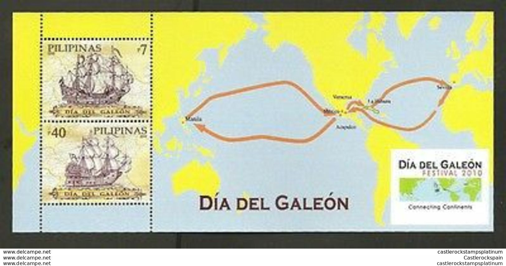 RO) 2010 PHILIPPINES, ROUTE MANILA,MEXICO,SEVILLA, DAY OF THE GALEON, SOUVENIR - Philippinen