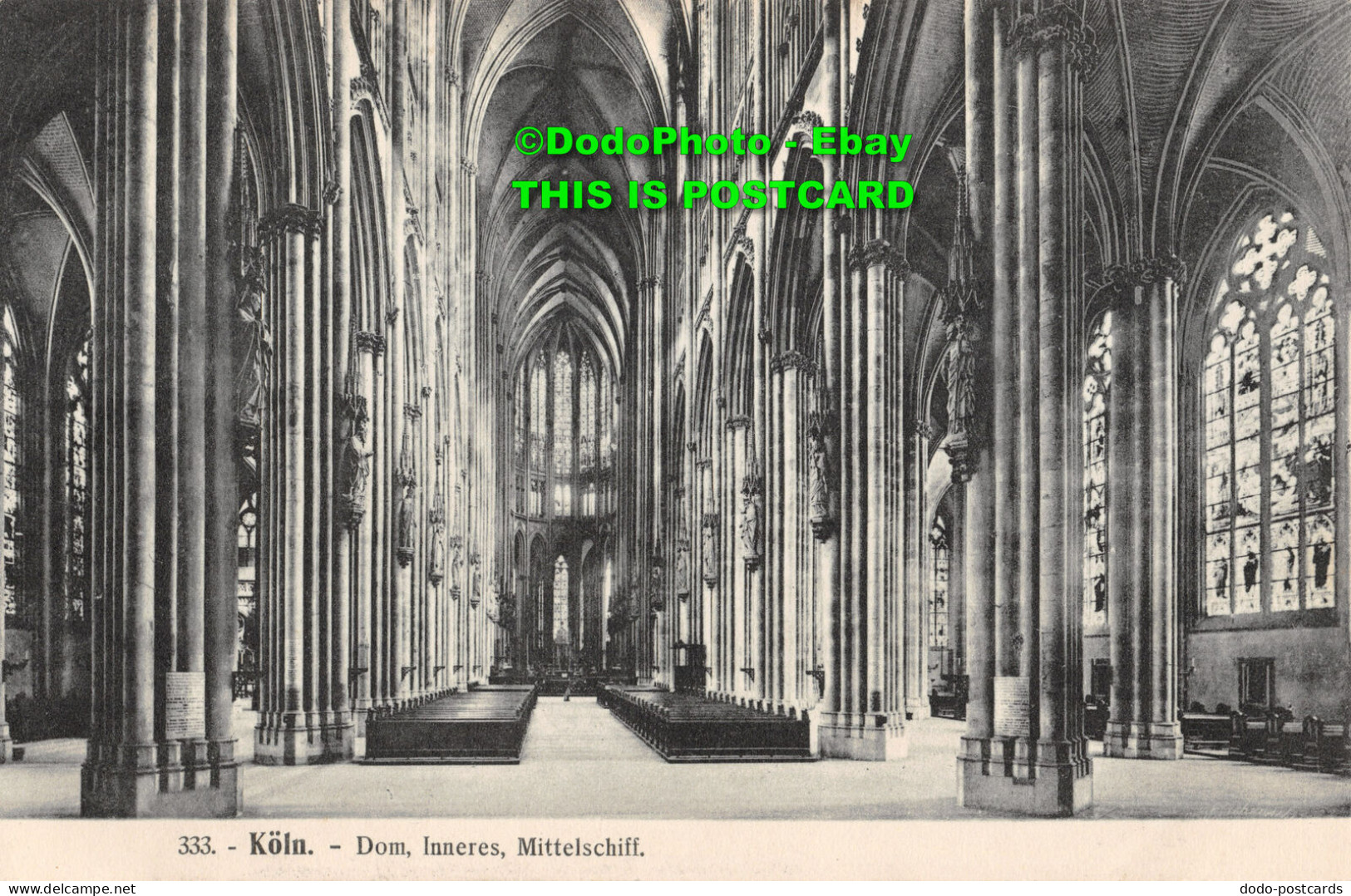 R415145 Koln. Dom. Inneres. Mittelschiff. Ed. Becker - Monde