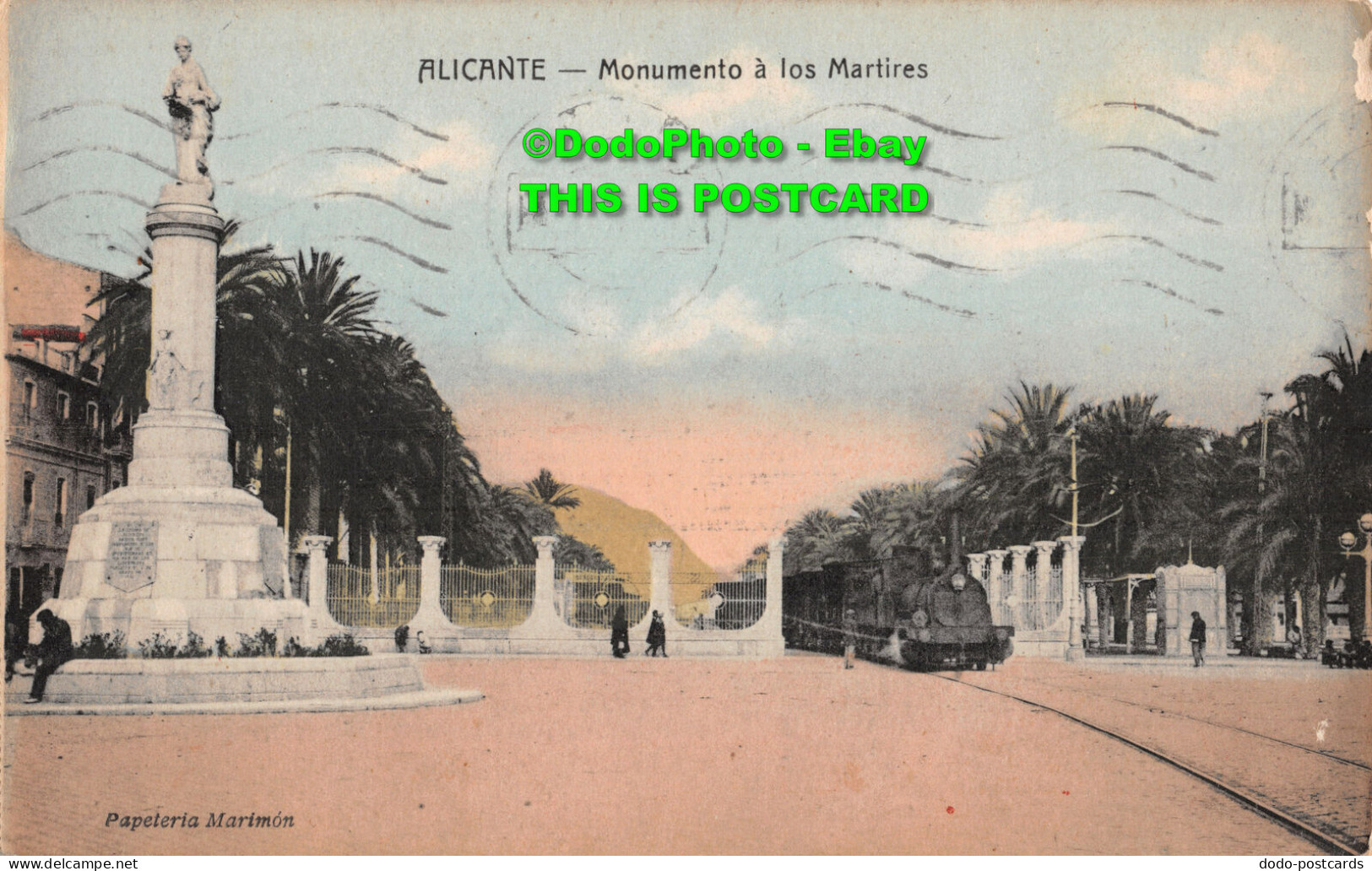 R414011 Alicante. Monumento A Los Martires. Papeteria Marimon. 1923 - World