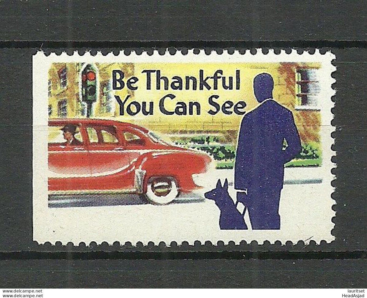 USA Chicago Blindenhilfe Charity For Blind People Wohlfahrt Vignette MNH - Handicap