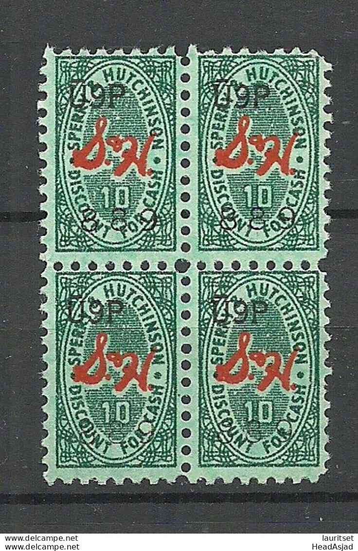 USA Sperry & Hutchinson Discount Stamp Vignette As 4-block MNH - Ohne Zuordnung