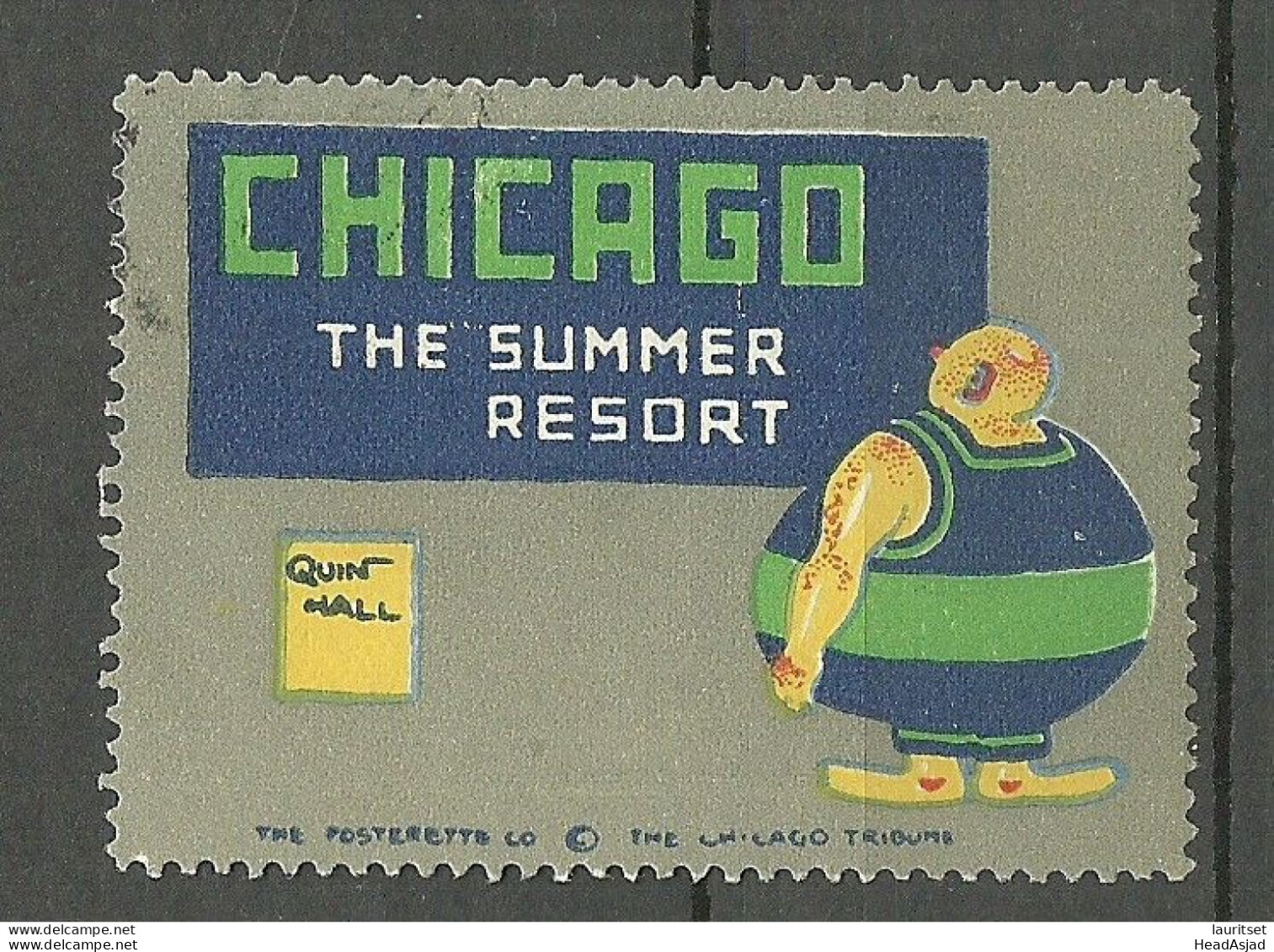 USA Chicago - The Summer Resort  Vignette Advertising Poster Stamp Reklamemarke (*) - Vignetten (Erinnophilie)