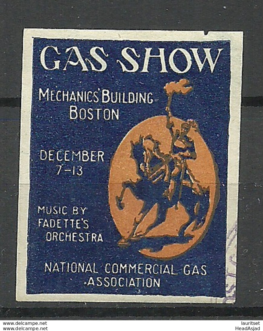 USA Gas Show Boston Vignette National Commercial Gas Association - Vignetten (Erinnophilie)