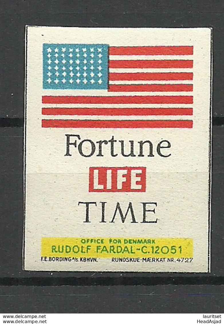 USA Vignette Fortune Life Time Newspaper Media Magains MNH - Vignetten (Erinnophilie)