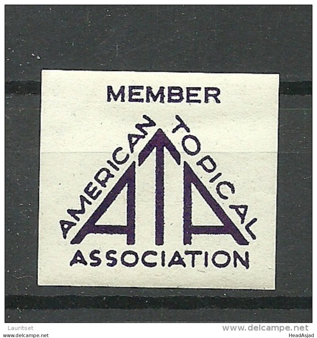 USA Vignette Poster Stamp American Topical Association Member MNH - Erinnofilia