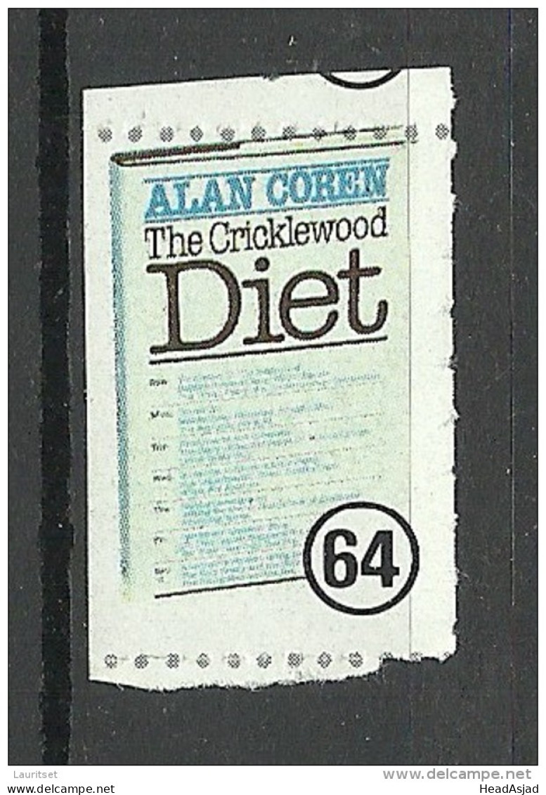 USA Alan Coren The Cricklewood Diet Advertising Stamp Vignette MNH - Zonder Classificatie