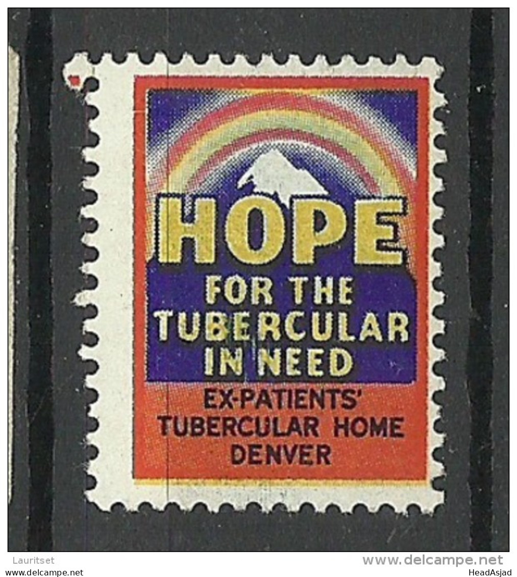 USA Tuberculosis Charity Wohlfahrt Vignette MNH - Disease