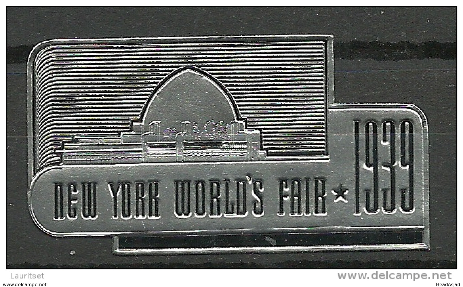 USA Vignette 1939 Advertising Poster Stamp New York Wold `s Fair MNH - Erinnofilia