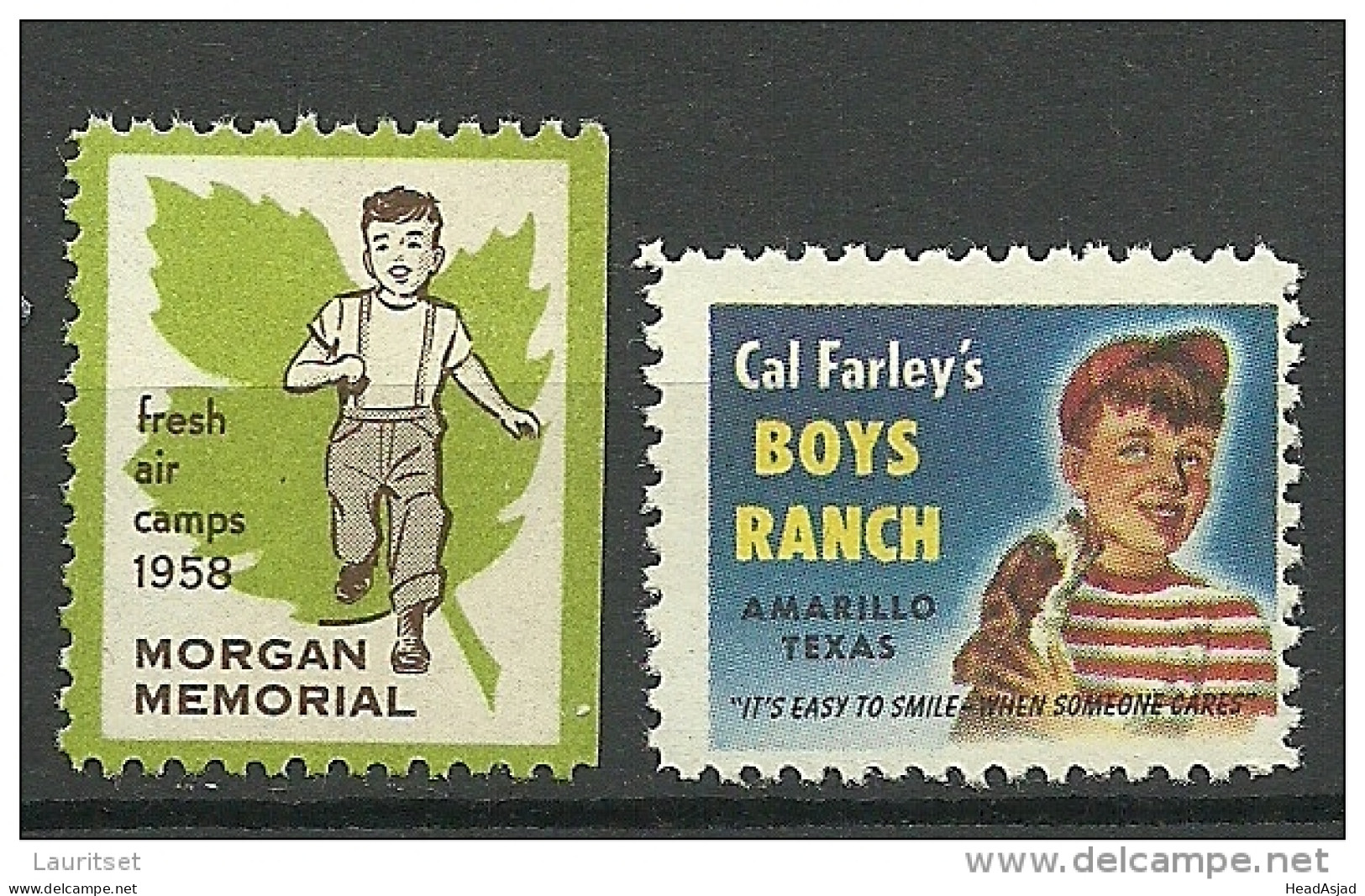 USA 1950ies Vignette Advertising Stamps Against Tuberculose Tuberkulosis MNH - Ziekte