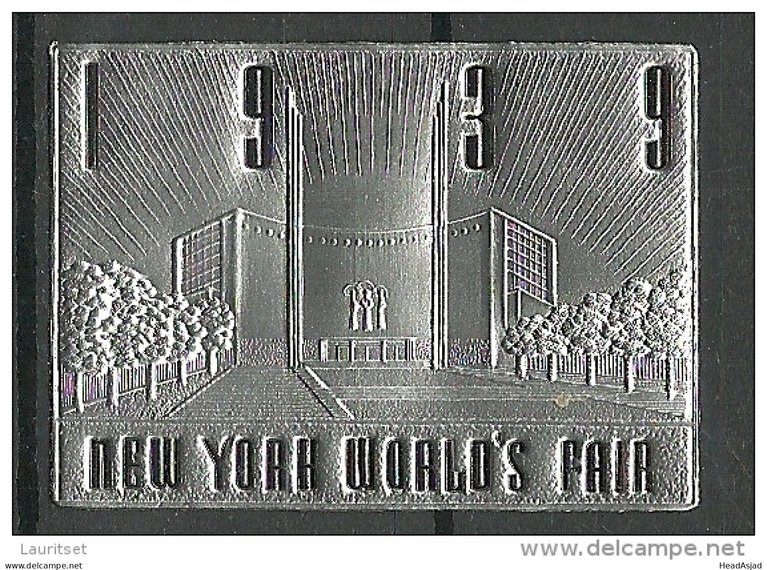 USA Vignette Advertising Reklamemarke 1939 New York Wold `s Fair MNH - Erinofilia