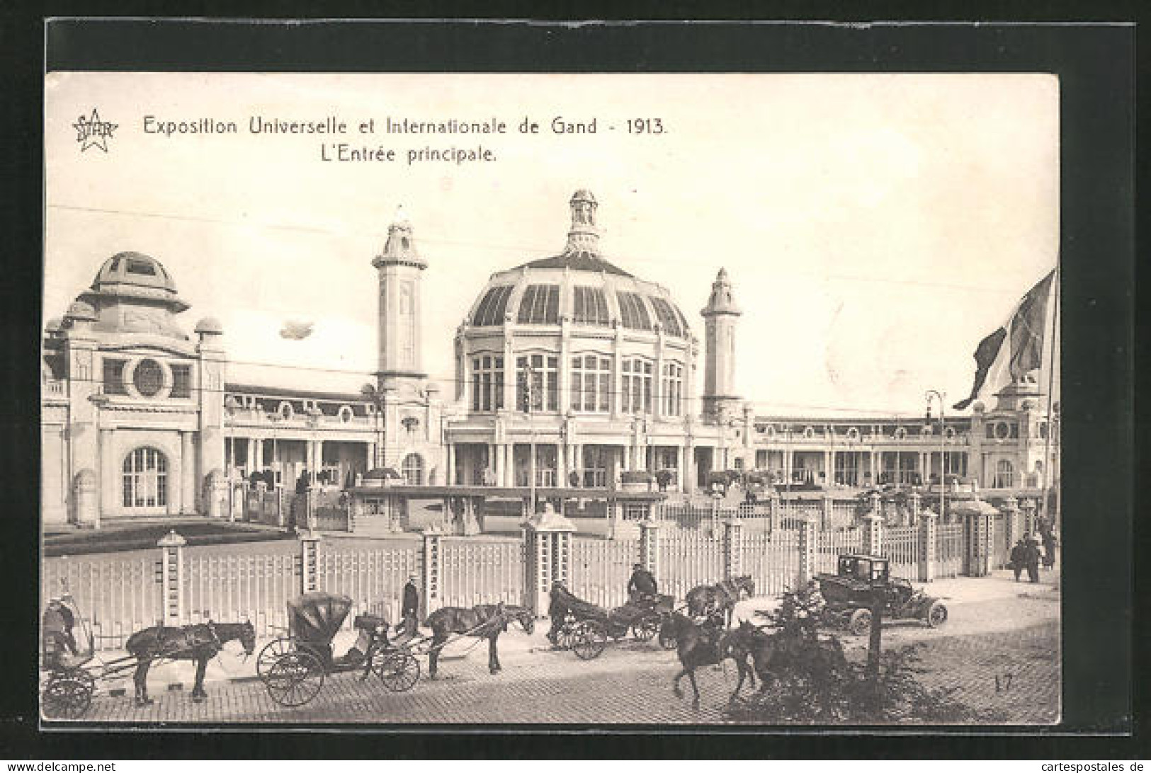 AK Gand, Expostition Universelle Et Internationale 1913, L`Entrée Principale  - Ausstellungen