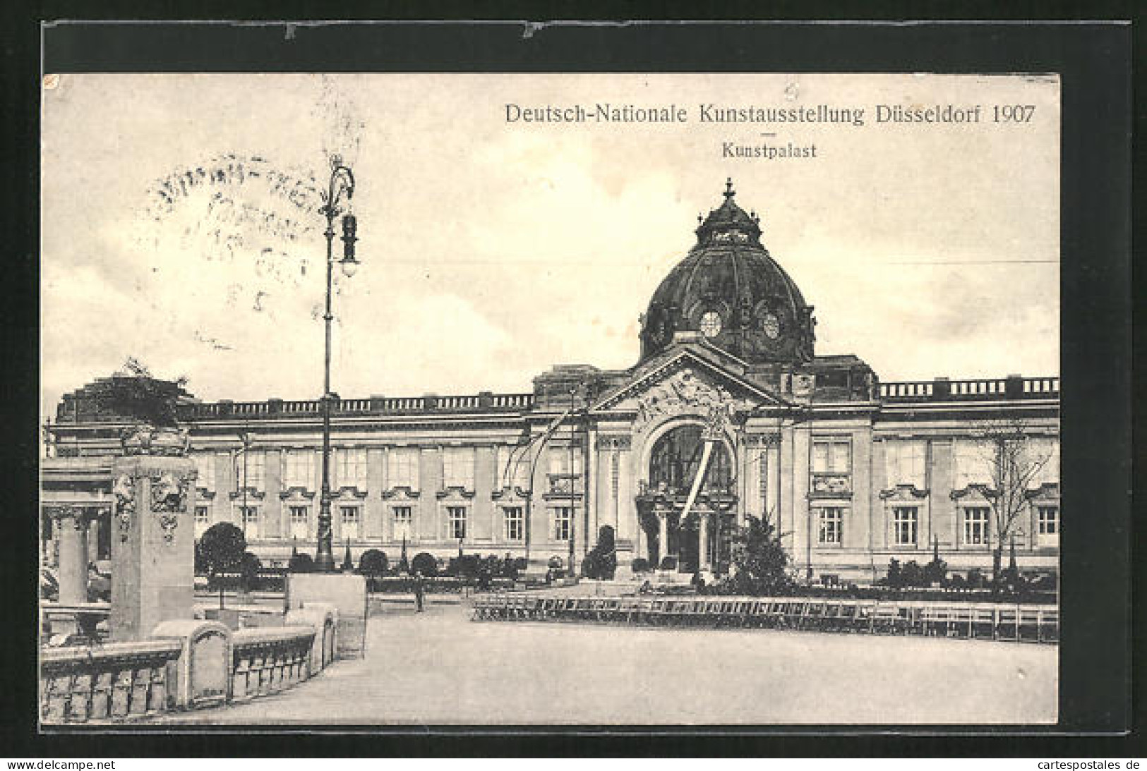 AK Düsseldorf, Deutsch-Nationale Kunstaustellung 1907, Kunstpalast  - Expositions