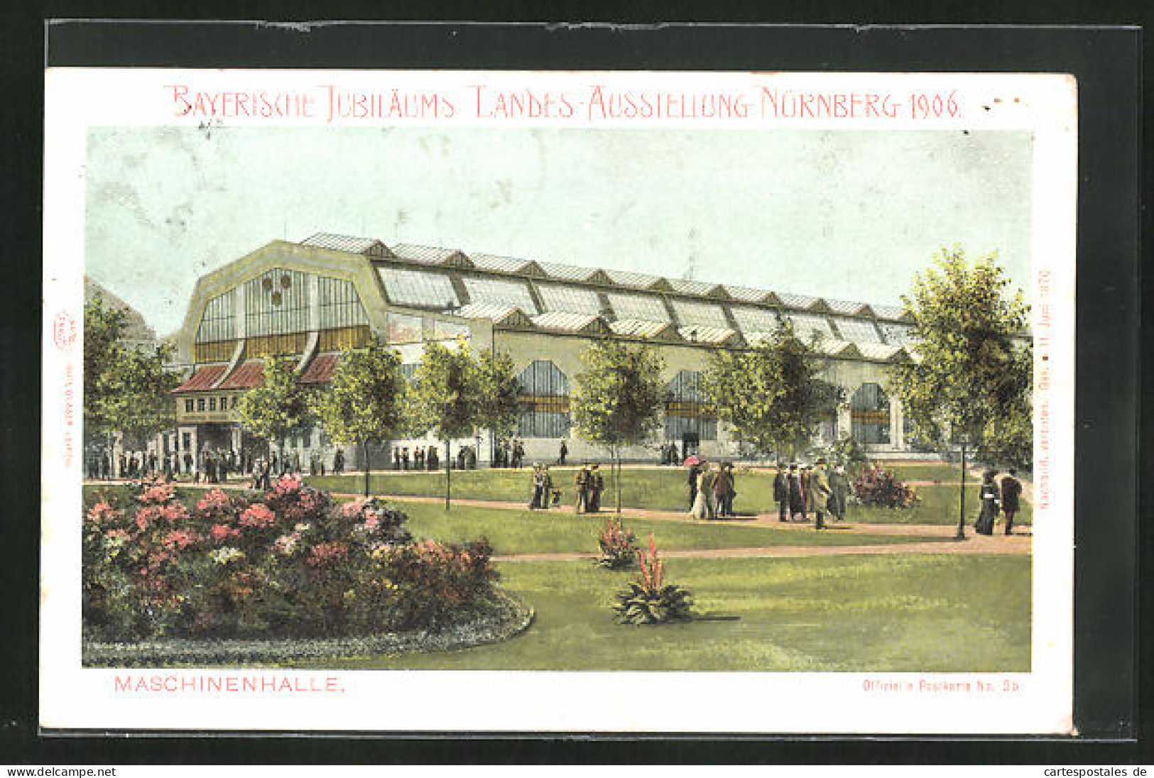 AK Nürnberg, Bayrische Jubiläums-Landes-Ausstellung 1906, Maschinenhalle  - Exhibitions