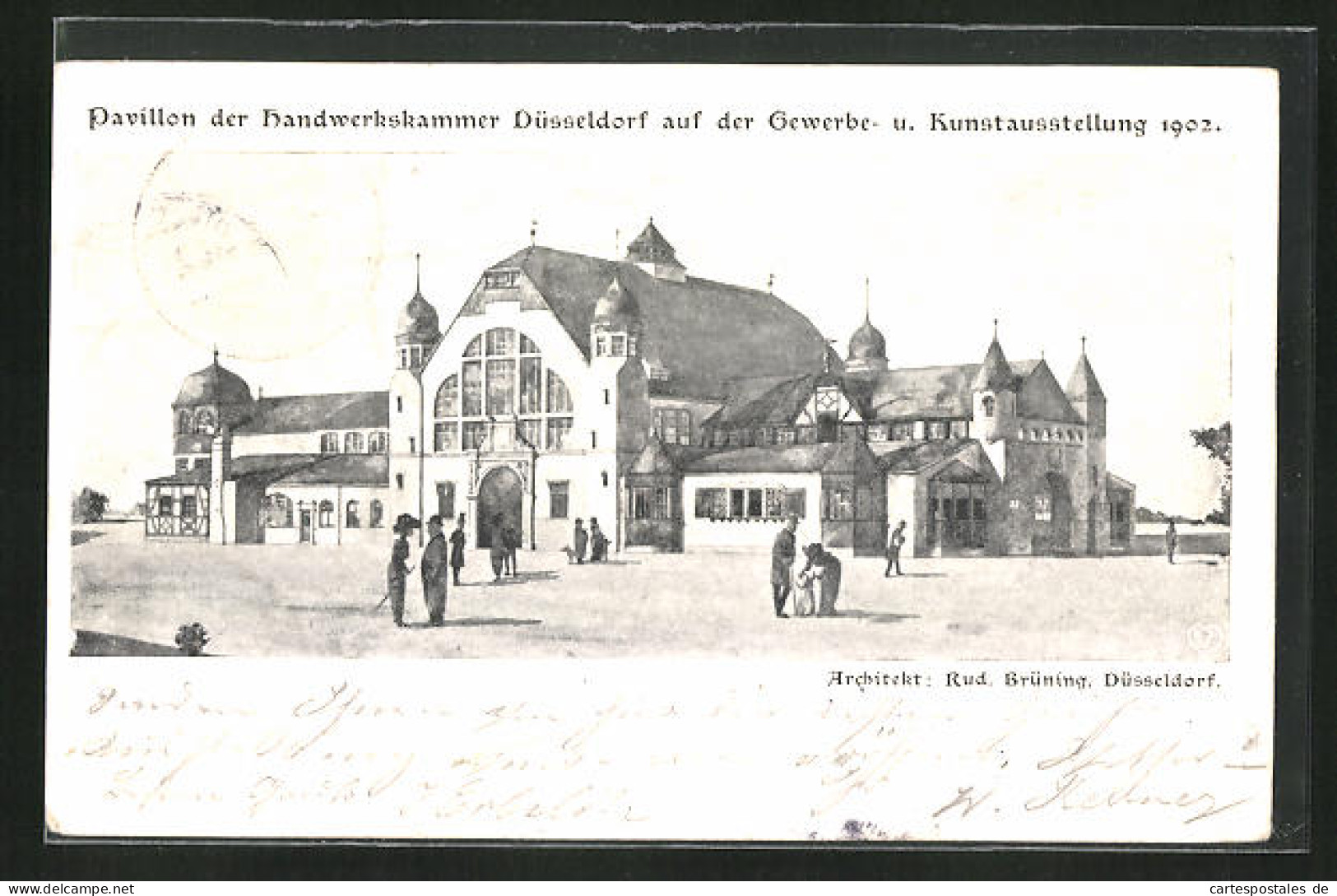 AK Düsseldorf, Gewerbe Und Kunstausstellung 1902, Pavillon Der Handwerkskammer  - Esposizioni