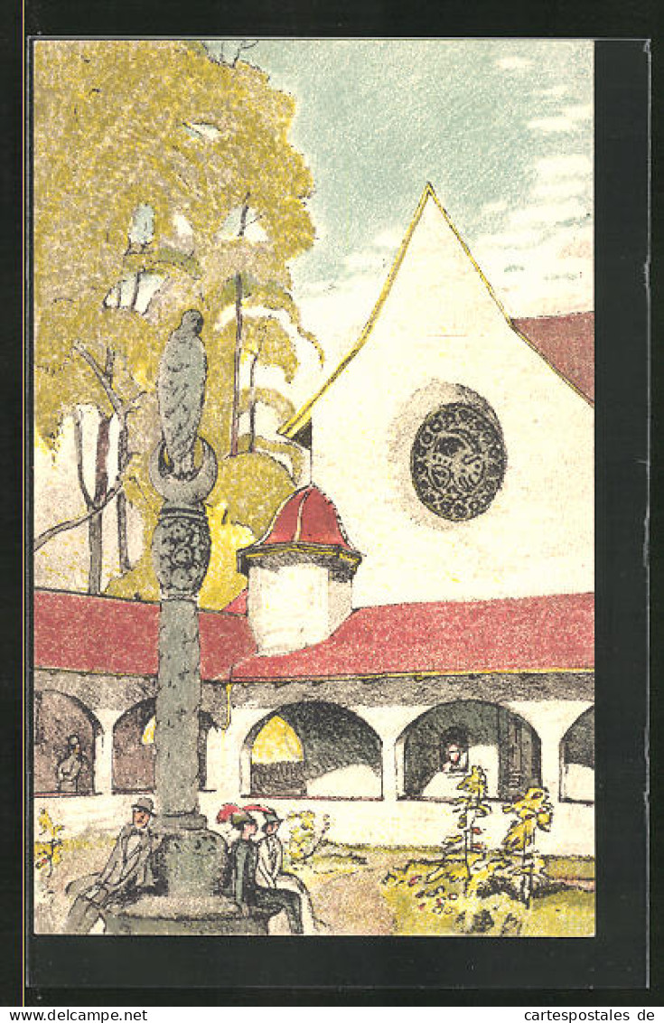 AK Bern, Schweizerische Landesausstellung 1914, Kirch Mit Kreuzgang Und Denkmal  - Exhibitions