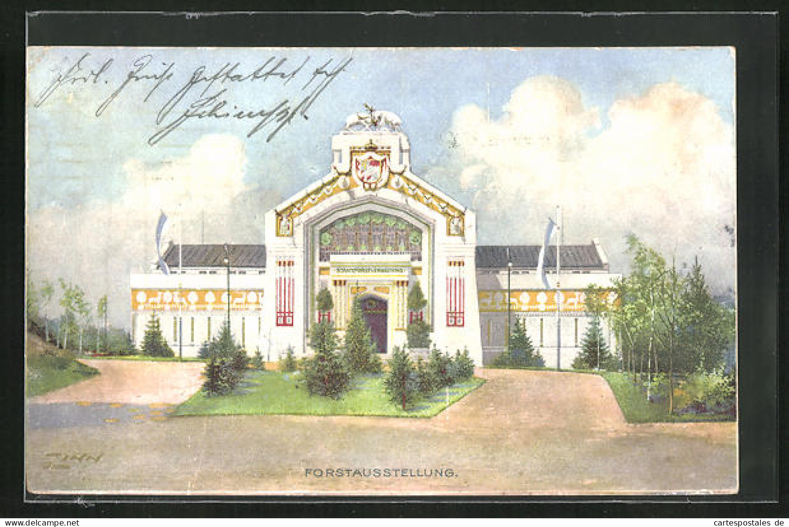 AK Nürnberg, Bayer. Jubil.-Landes.-Ausstellung 1906, Postausstellung  - Exhibitions