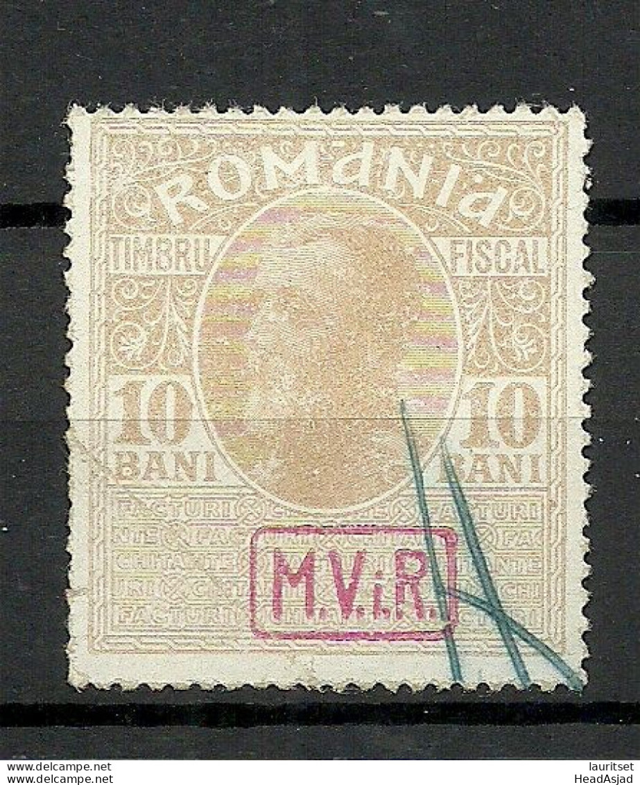 Deutsche Militärverwaltung In Romania Rumänien 1917 Michel 7 O Kriegssteuermarke NB! Light Corner Fold! - Besetzungen 1914-18