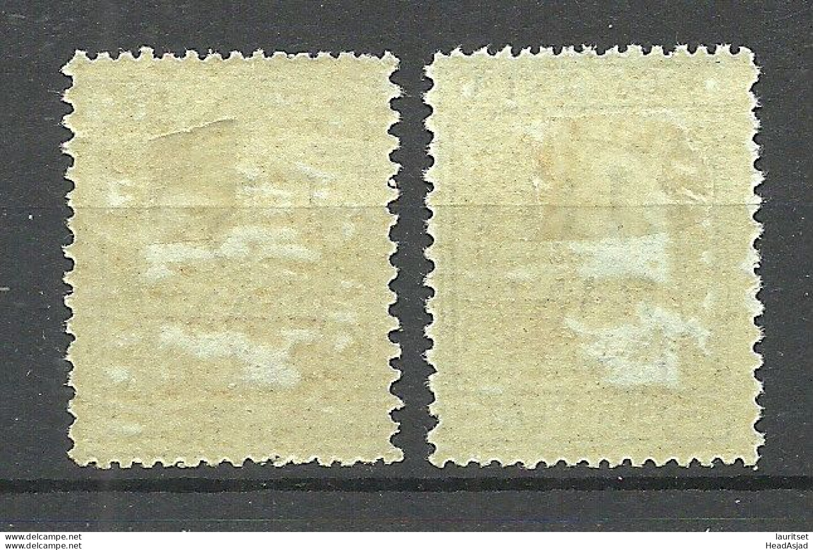 Deutsche Militärverwaltung In Romania Rumänien 1918 Michel 1 - 2 * Portomarken Postage Due - Bezetting 1914-18