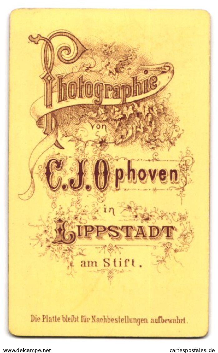Fotografie C.J. Ophoven, Lippstadt, Junge Frau Mit üppiger Hochsteckfrisur Und Grosser Nase  - Anonymous Persons