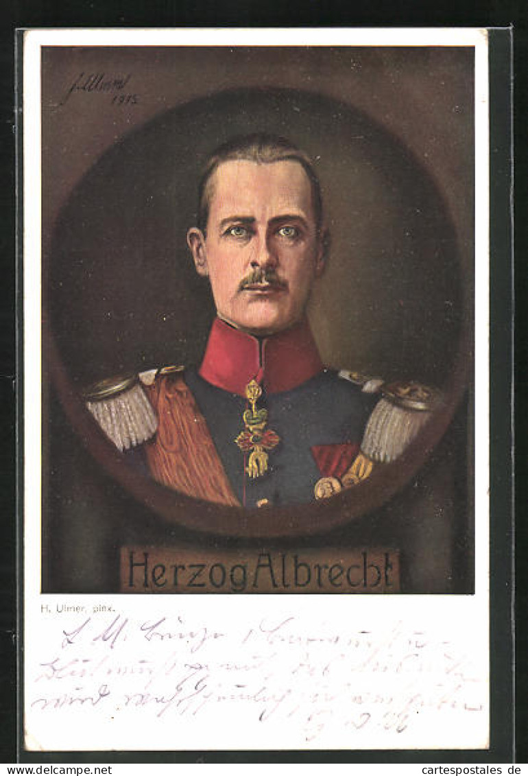 AK Herzog Albrecht Von Württemberg  - Royal Families