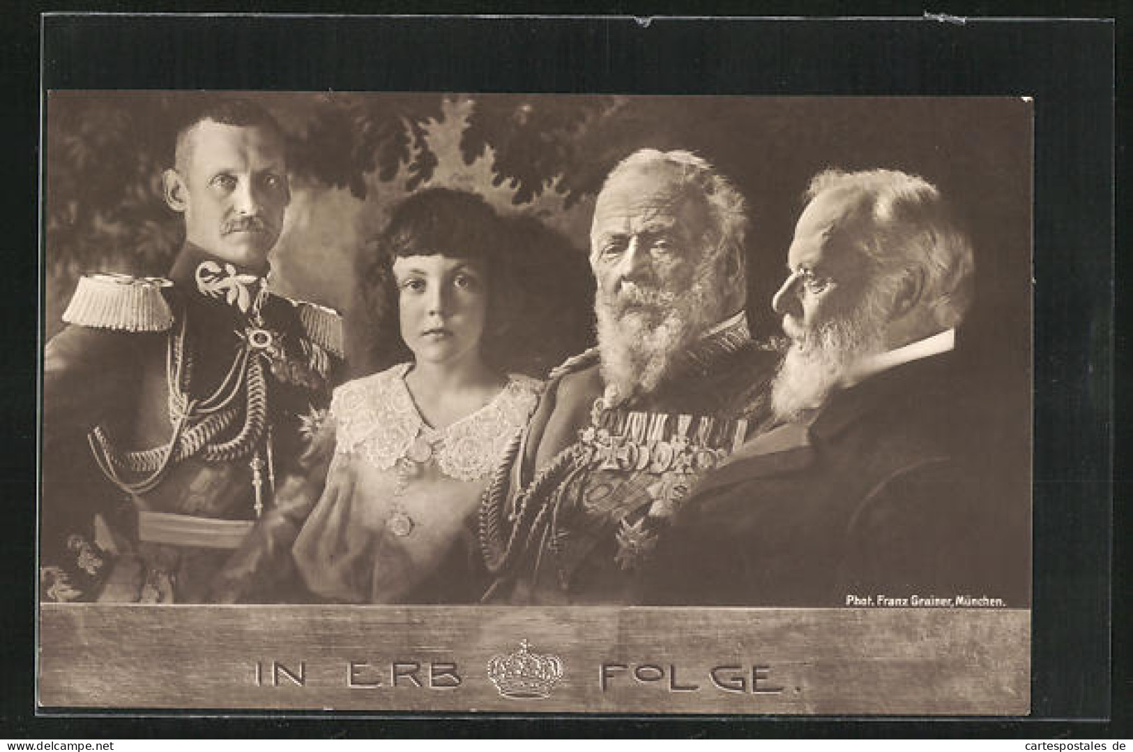 AK König Ludwig III., In Erb-Folge  - Familles Royales